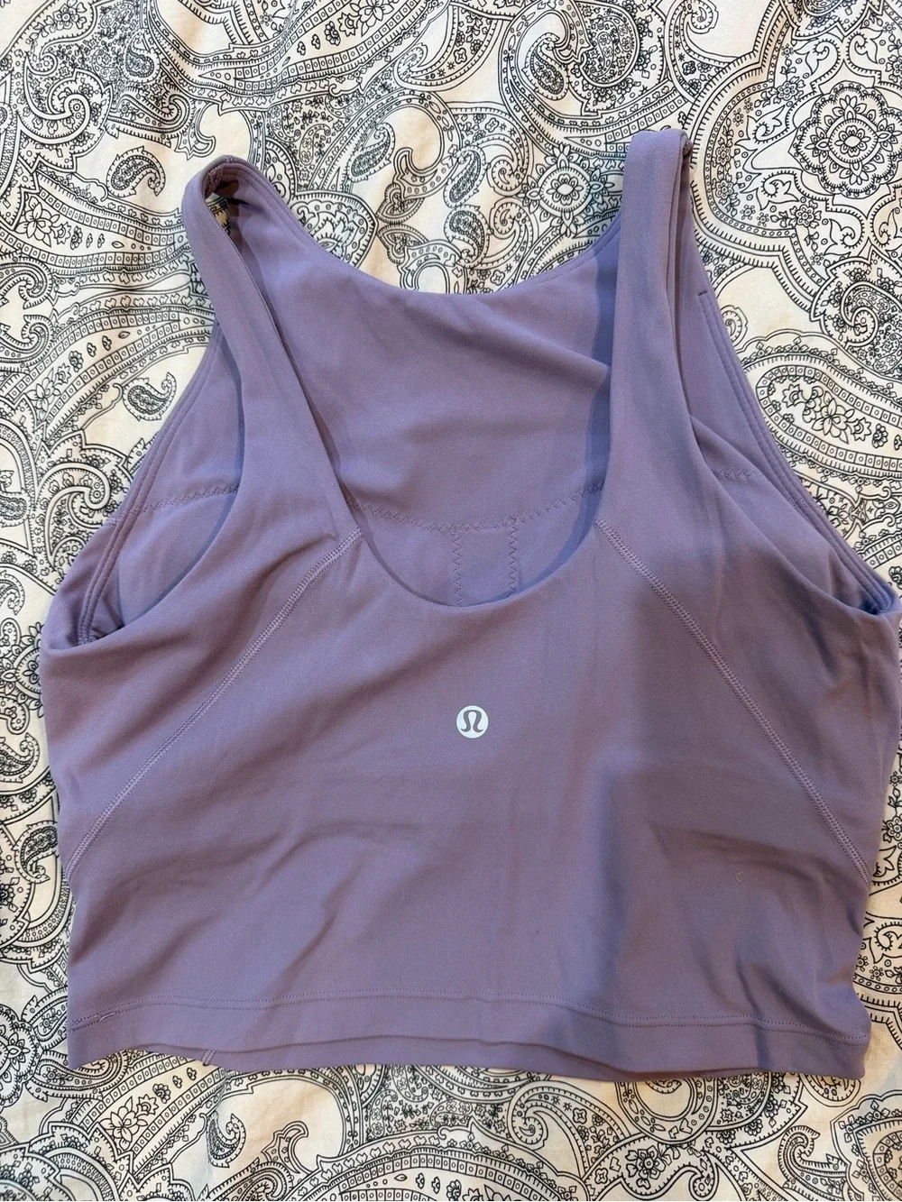 lululemon athletica Lavender High-Neck Crop Tank